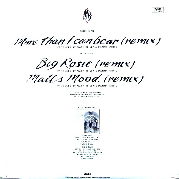 Matt Bianco - More Than I Can Bear (Remix) | WEA (YZ34T) - 2