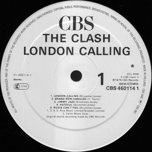 The Clash - London Calling | CBS (CBS 460114 1) - 3
