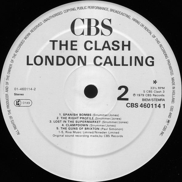 The Clash - London Calling | CBS (CBS 460114 1) - 4