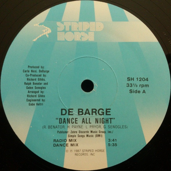 DeBarge - Dance All Night | Striped Horse (SH 1204) - 3 DeBarge - Dance All Night | Striped Horse (SH 1204) - 3