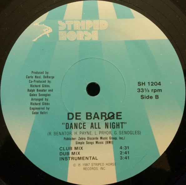 DeBarge - Dance All Night | Striped Horse (SH 1204) - 4 DeBarge - Dance All Night | Striped Horse (SH 1204) - 4