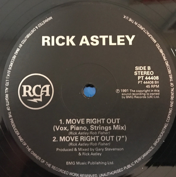 Rick Astley - Move Right Out | RCA (PT 44408) - 4