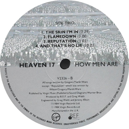 Heaven 17 - How Men Are | Virgin (V2326) - 4 Heaven 17 - How Men Are | Virgin (V2326) - 4