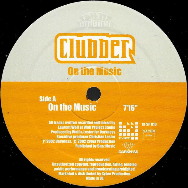 Clubber - On The Music | Royal Flush Records (RFSP010) - 3