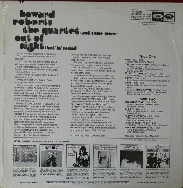 The Howard Roberts Quartet - Out Of Sight (But "In" Sound) | Capitol Records (ST 2901) - 2 The Howard Roberts Quartet - Out Of Sight (But "In" Sound) | Capitol Records (ST 2901) - 2