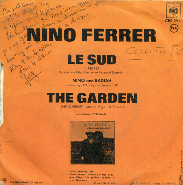 Nino Ferrer - Le Sud | CBS (CBS 2928) - 2