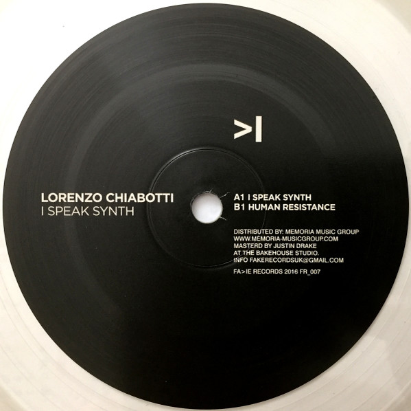 Lorenzo Chiabotti - I Speak Synth | Fa>Ie Records (FR_007)