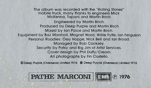 Deep Purple - Made In Europe | Purple Records (2 C 068-98181) - 8 Deep Purple - Made In Europe | Purple Records (2 C 068-98181) - 8