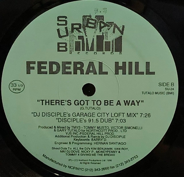 Federal Hill - There's Got To Be A Way | Sub-Urban (SU-24) - 2