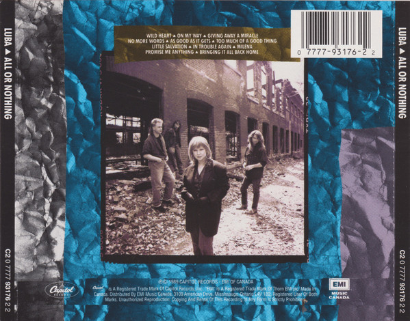 Luba - All Or Nothing | Capitol Records (C2 0 7777 93176 2 2) - 3 Luba - All Or Nothing | Capitol Records (C2 0 7777 93176 2 2) - 3