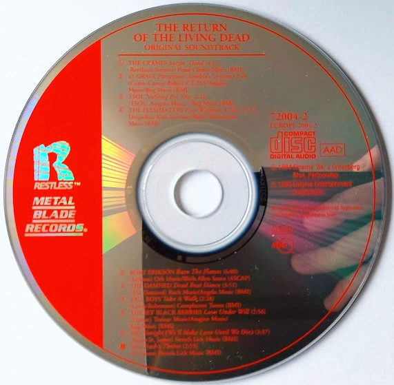 Various - The Return Of The Living Dead (Original Soundtrack) | Restless Records (7 72004-2) - 3