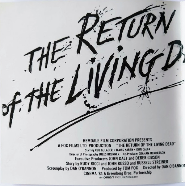 Various - The Return Of The Living Dead (Original Soundtrack) | Restless Records (7 72004-2) - 4