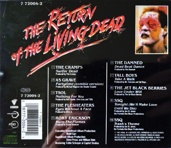Various - The Return Of The Living Dead (Original Soundtrack) | Restless Records (7 72004-2) - 2