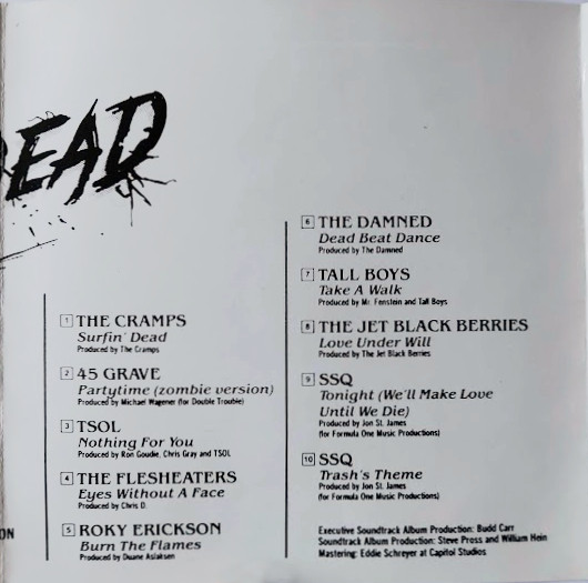 Various - The Return Of The Living Dead (Original Soundtrack) | Restless Records (7 72004-2) - 5