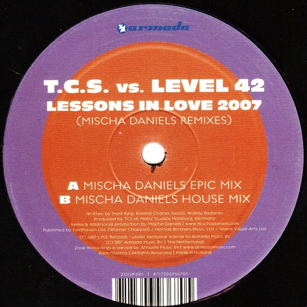 T.C.S. Vs. Level 42 - Lessons In Love 2007 | Zouk Recordings (ZOUK001) - 4 T.C.S. Vs. Level 42 - Lessons In Love 2007 | Zouk Recordings (ZOUK001) - 4