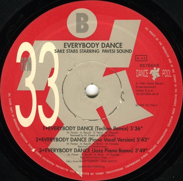 Sake Stabs Starring Pavesi Sound - Everybody Dance | Dance Pool (6576656) - 2