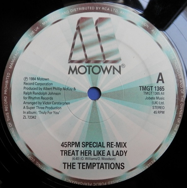 The Temptations - Treat Her Like A Lady | Motown (TMGT 1365) - main
