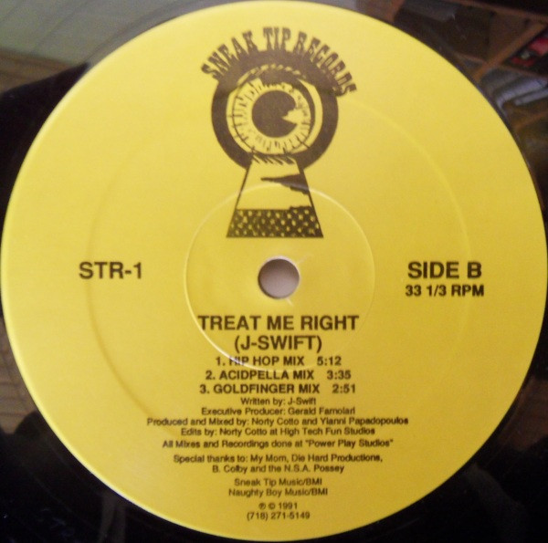 J-Swift - Treat Me Right | Sneak Tip Records (STR-1) - 2 J-Swift - Treat Me Right | Sneak Tip Records (STR-1) - 2