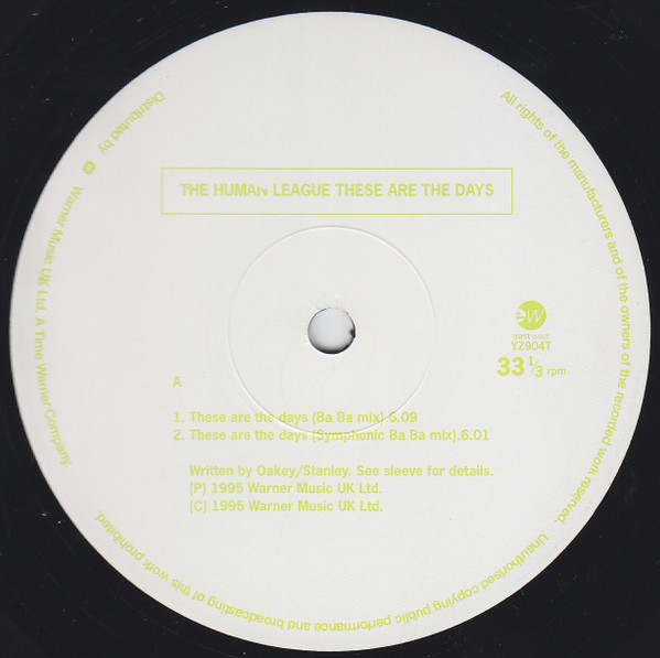 The Human League - One Man In My Heart | EastWest (YZ904T) - 3 The Human League - One Man In My Heart | EastWest (YZ904T) - 3