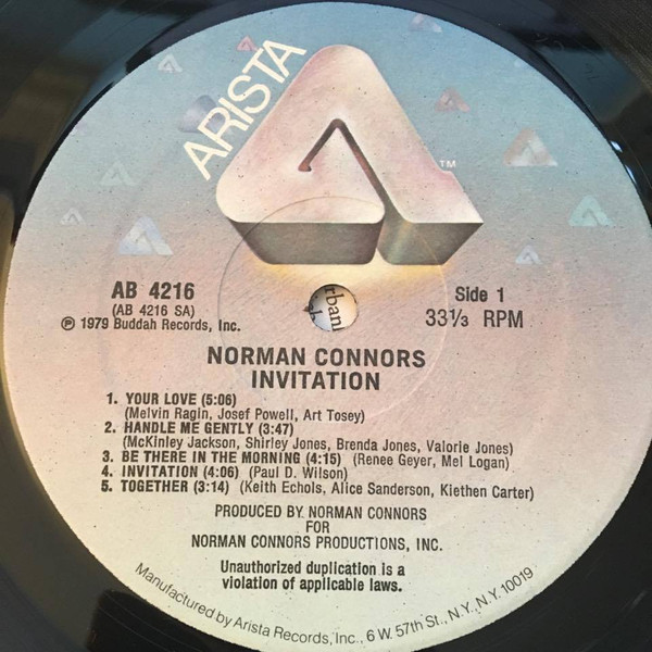 Norman Connors - Invitation | Arista (AB4216) - 6