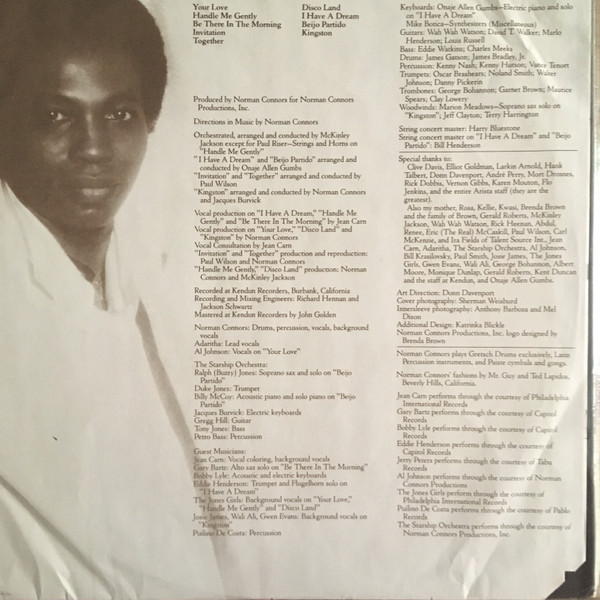 Norman Connors - Invitation | Arista (AB4216) - 5