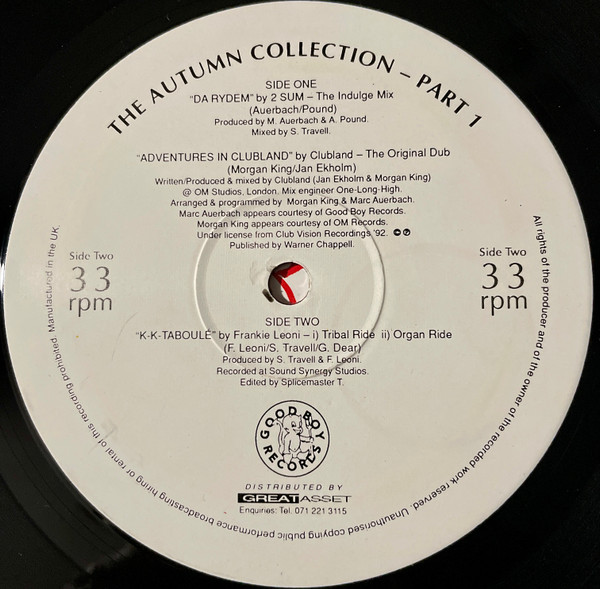 2 Sum / Clubland / Frankie Leoni - The Autumn Collection - Part 1 | Good Boy Records (GB003) - 3