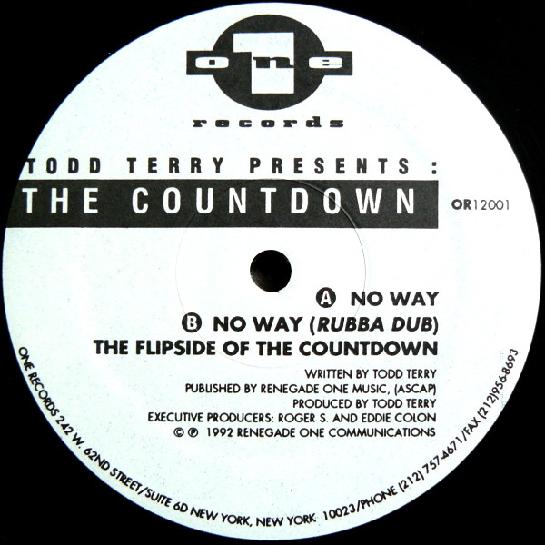 Todd Terry - The Countdown | One Records (OR12001)