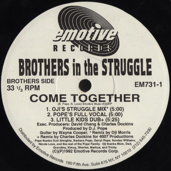 Brothers In The Struggle - Come Together | Emotive Records (EM731-1) - 2 Brothers In The Struggle - Come Together | Emotive Records (EM731-1) - 2