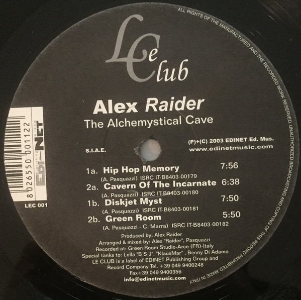 Alex "Raider" Pasquazzi - The Alchemystical Cave | Le Club (LEC 001)