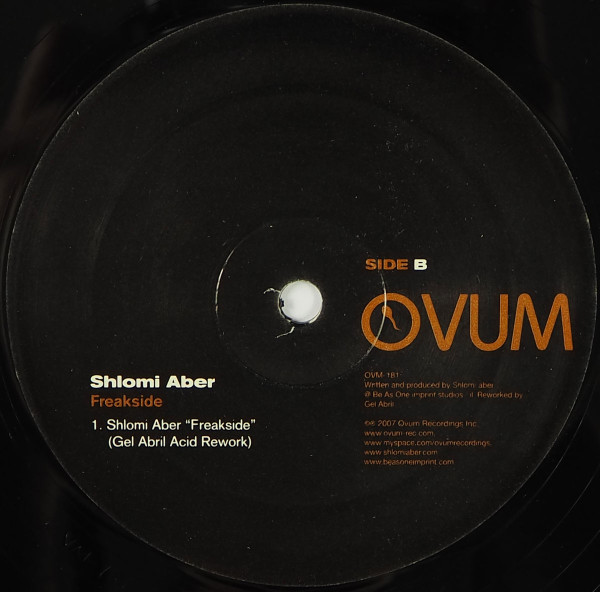 Shlomi Aber - Freakside | Ovum Recordings (OVM-181) - 3 Shlomi Aber - Freakside | Ovum Recordings (OVM-181) - 3