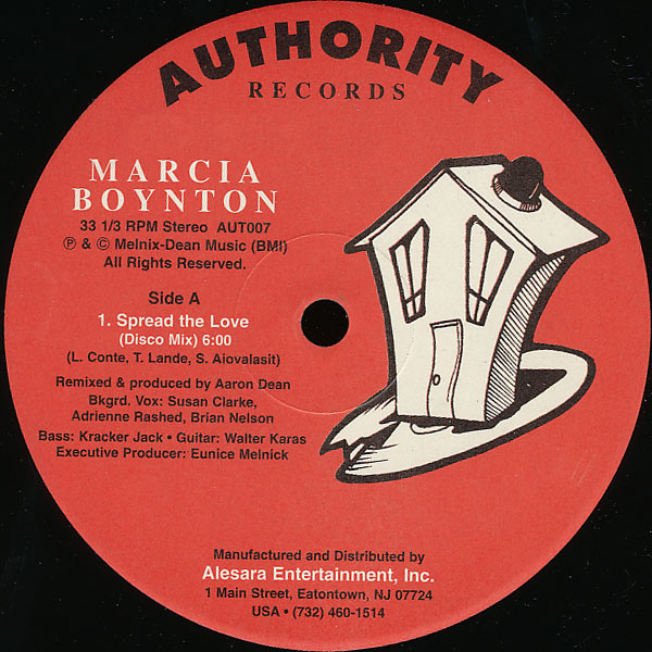 Marcia Boynton - Spread The Love | Authority (AUT007) - 2 Marcia Boynton - Spread The Love | Authority (AUT007) - 2