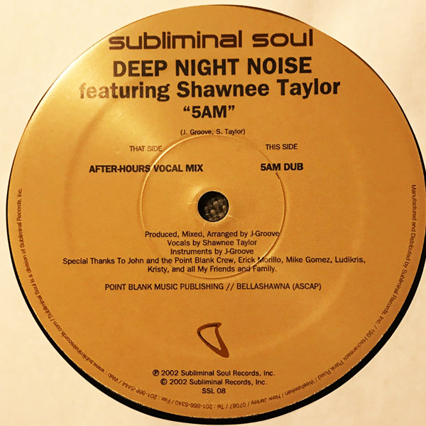 Deep Night Noise  &  Shawnee Taylor - 5 A.M. | Subliminal Soul (SSL08) - 2