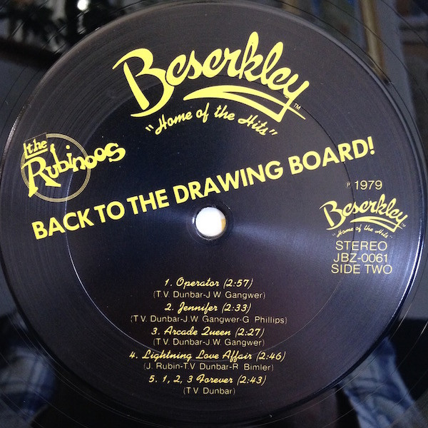 The Rubinoos - Back To The Drawing Board | Beserkley (JBZ-0061) - 4