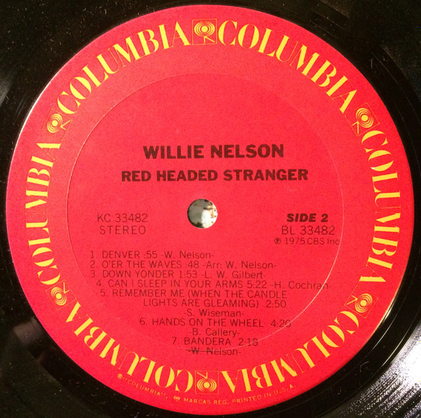 Willie Nelson - Red Headed Stranger | Columbia (KC 33482) - 4 Willie Nelson - Red Headed Stranger | Columbia (KC 33482) - 4