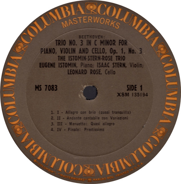 Trio In C Minor, Op. 1, No. 3 / Trio In D Minor, Op. 49