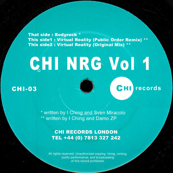 I-Ching - Chi Nrg Vol 1 | Chi Records London (CHI-03) - main