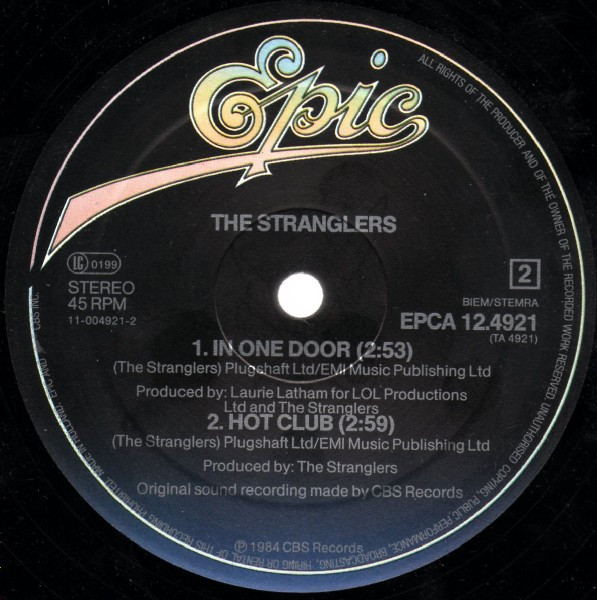 The Stranglers - No Mercy | Epic (EPCA 12.4921) - 4