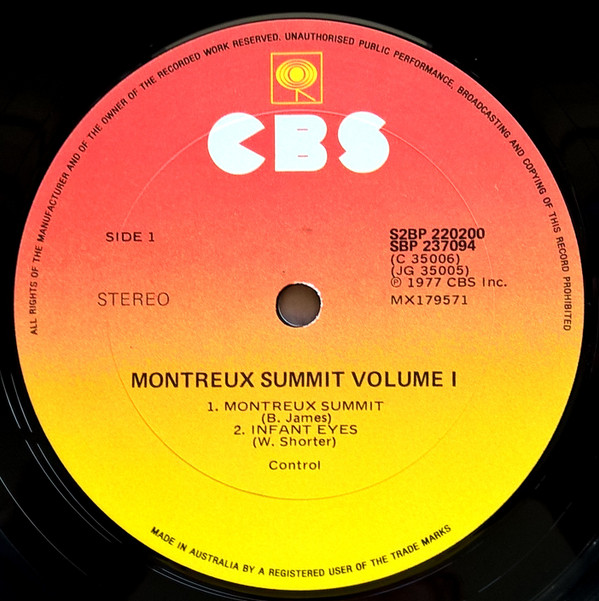 Montreux Summit, Volume 1