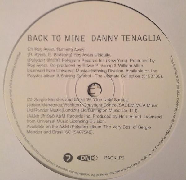Danny Tenaglia - Back To Mine | DMC (BACKLP03) - 5
