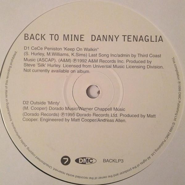 Danny Tenaglia - Back To Mine | DMC (BACKLP03) - 6