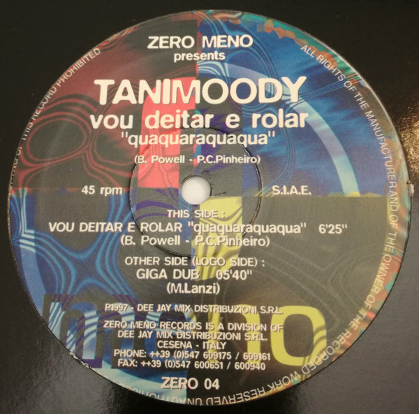 Tanimoody - Quaquaraquaqua | Zero Meno (ZERO 04) - main