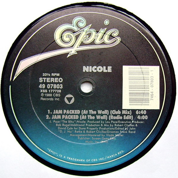 Nicole - Jam Packed (At The Wall) | Epic (49 07803) - 3