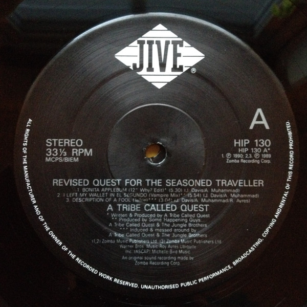 A Tribe Called Quest - Revised Quest For The Seasoned Traveller | Jive (HIP 130) - 3