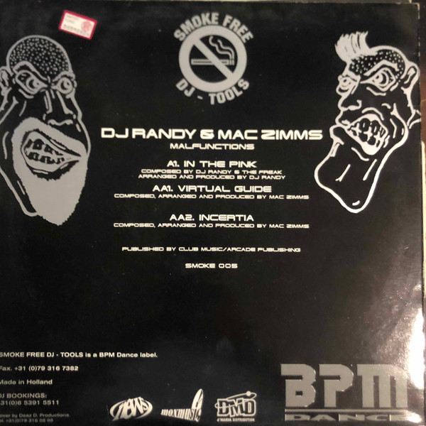 DJ Randy  &  Mac Zimms - Malfunctions | Smoke Free DJ-Tools (SMOKE 005) - 2