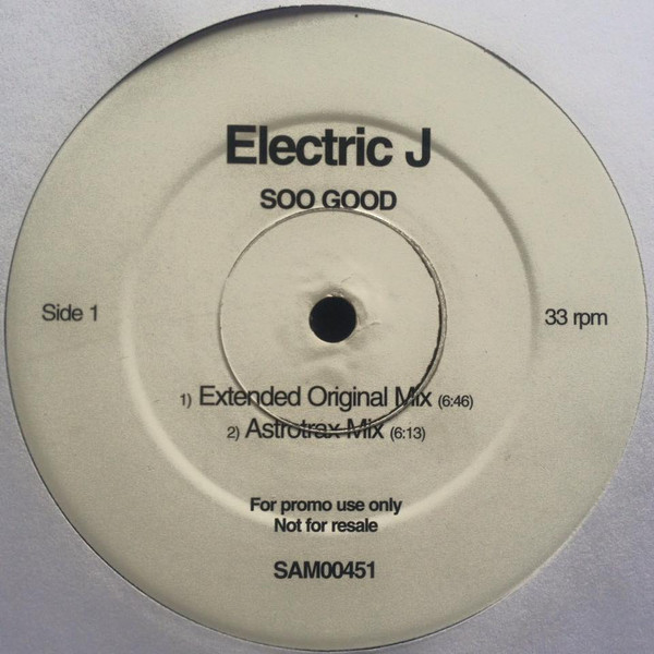 Electric J - Soo Good | WEA (SAM00451) - main