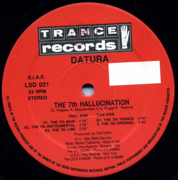 Datura - The 7th Hallucination | Trance Records (LSD 021) - 3 Datura - The 7th Hallucination | Trance Records (LSD 021) - 3