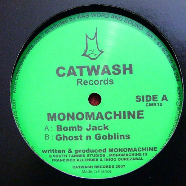Monomachine - Bomb Jack / Ghost N Goblins | Catwash Records (CWR10)