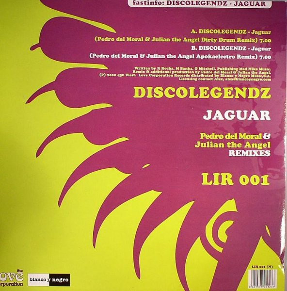 Discolegendz - Jaguar | Love Ibiza Records (LIR 001) - 2 Discolegendz - Jaguar | Love Ibiza Records (LIR 001) - 2