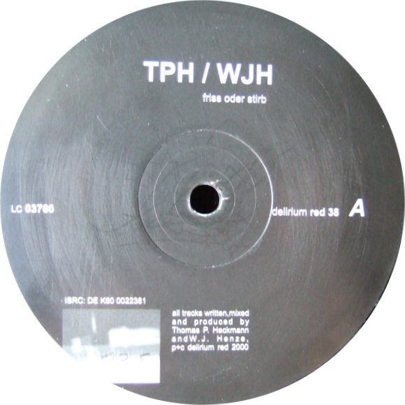 T.P.H. & W.J.H. - Friss Oder Stirb | Delirium Red (delirium red 38) - main T.P.H. & W.J.H. - Friss Oder Stirb | Delirium Red (delirium red 38) - main