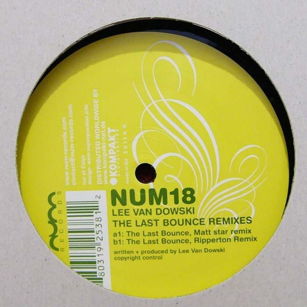 Lee Van Dowski - The Last Bounce Remixes | Num Records (NUM18) - main